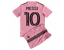 Inter Miami Lionel Messi #10 Replica Home Stadium Kit for Kids 2023-24 Short Sleeve (+ pants)